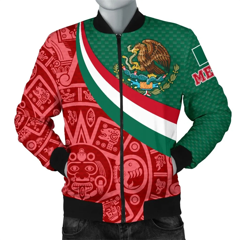 アステカの戦士のグラフィックジャケット,エスニックスタイルの - Mens Fashion Mexico のレビューと価格
