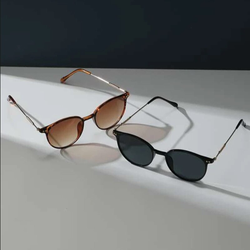 2 個女性男性小さなラウンドサングラス高級ブランドデザイナー - Men'S Fashion Round Glasses のレビューと価格