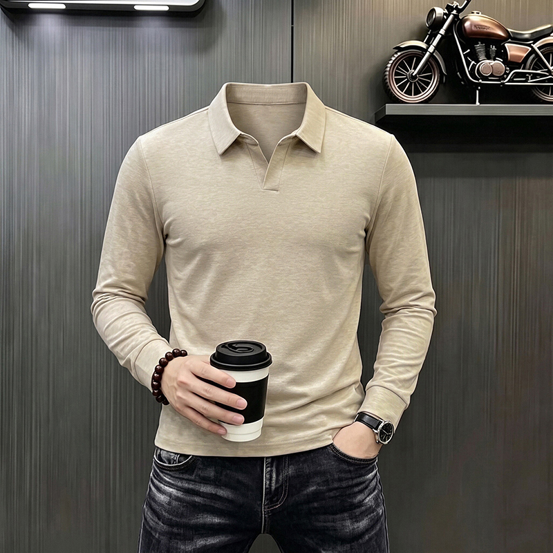 メンズビジネスカジュアル長袖Tシャツ春秋快適通気性作業服トッ - Men'S Fashion For Summer 2026 のレビューと価格