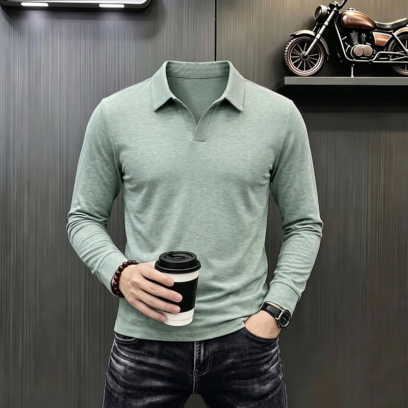 メンズビジネスカジュアル長袖Tシャツ春秋快適通気性作業服トッ - Men'S Fashion For Summer 2026 のレビューと価格