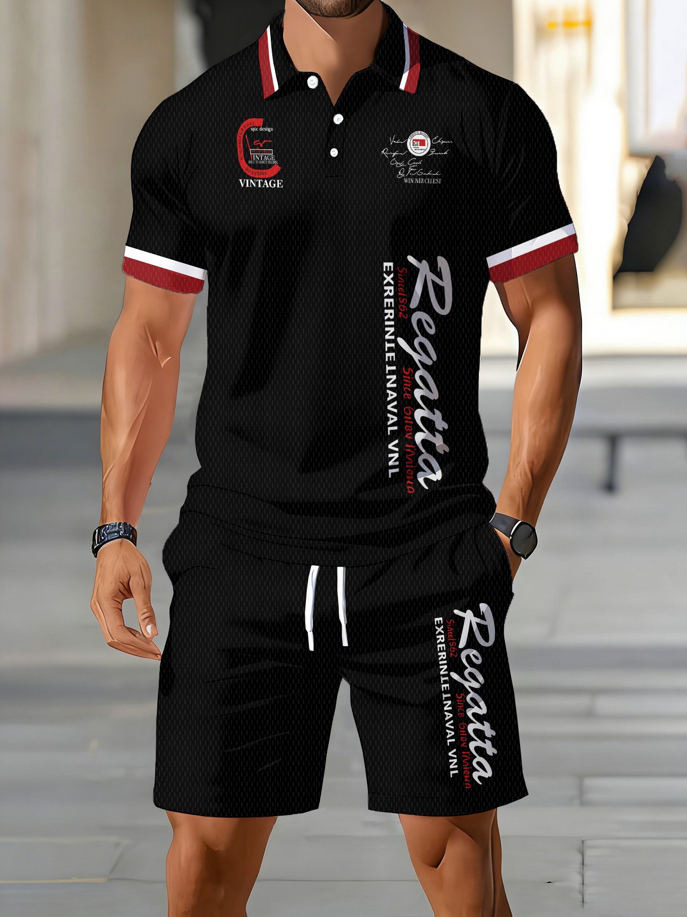 2026年夏新作メンズポロシャツセット - ストリートカジュ - Men'S Fashion Polo Shirt のレビューと価格