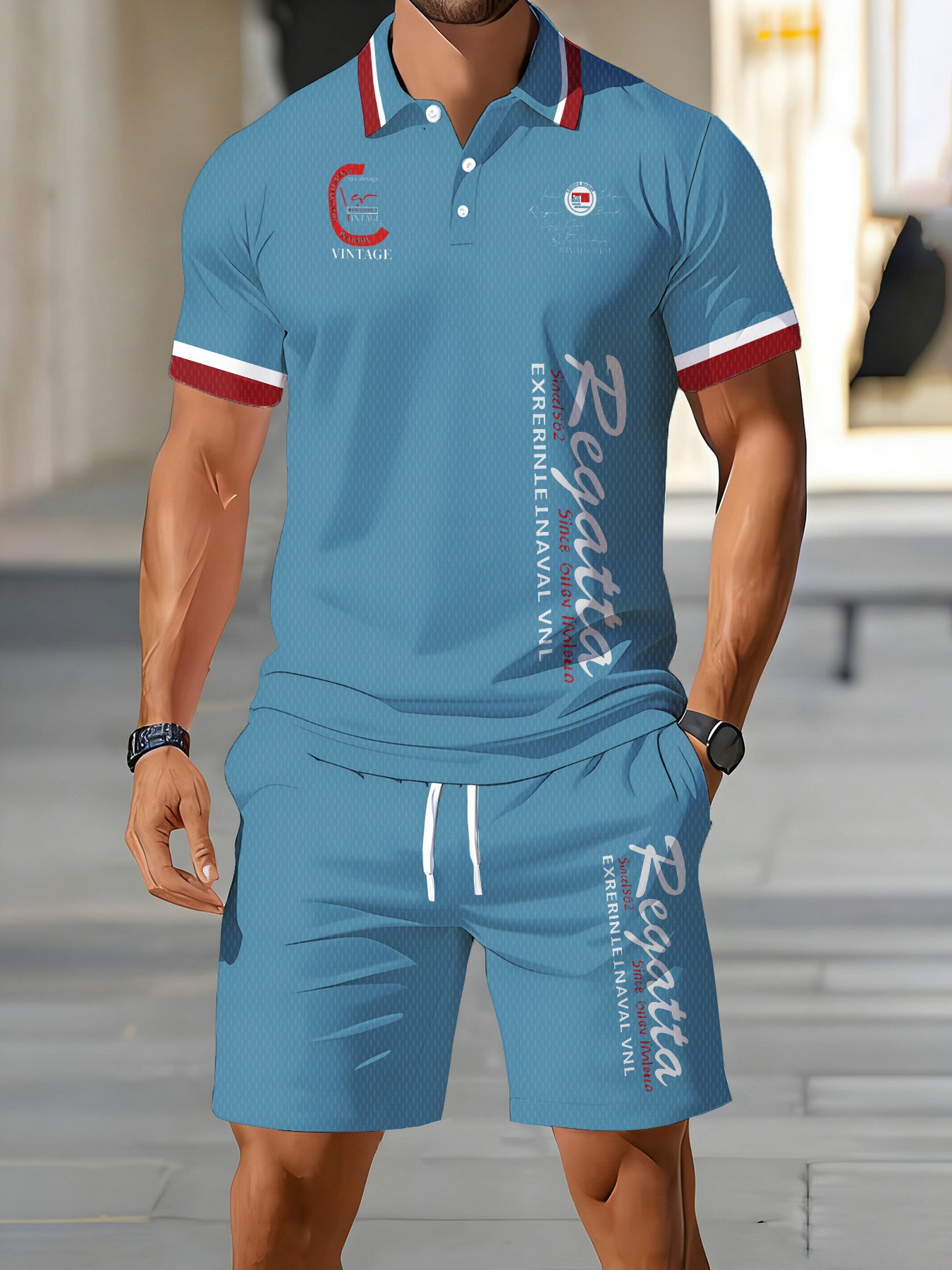 2026年夏新作メンズポロシャツセット - ストリートカジュ - Men'S Fashion Polo Shirt のレビューと価格