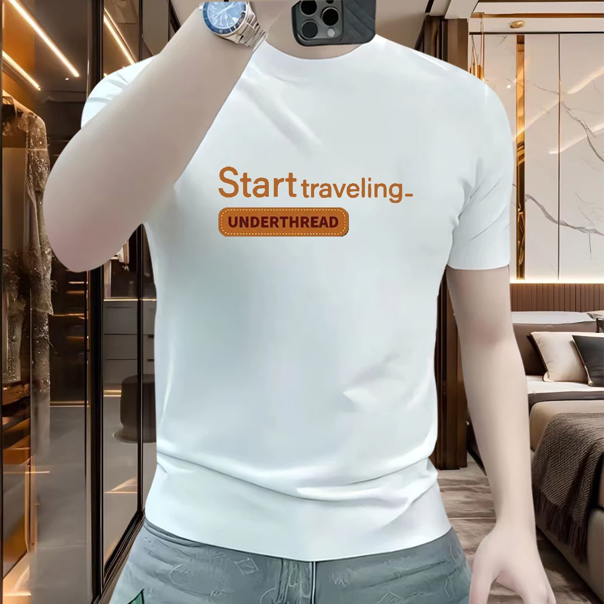 2025年新作 メンズ サマー 半袖Tシャツ おしゃれなプリ - Men'S Fashion Essentials 2025 のレビューと価格