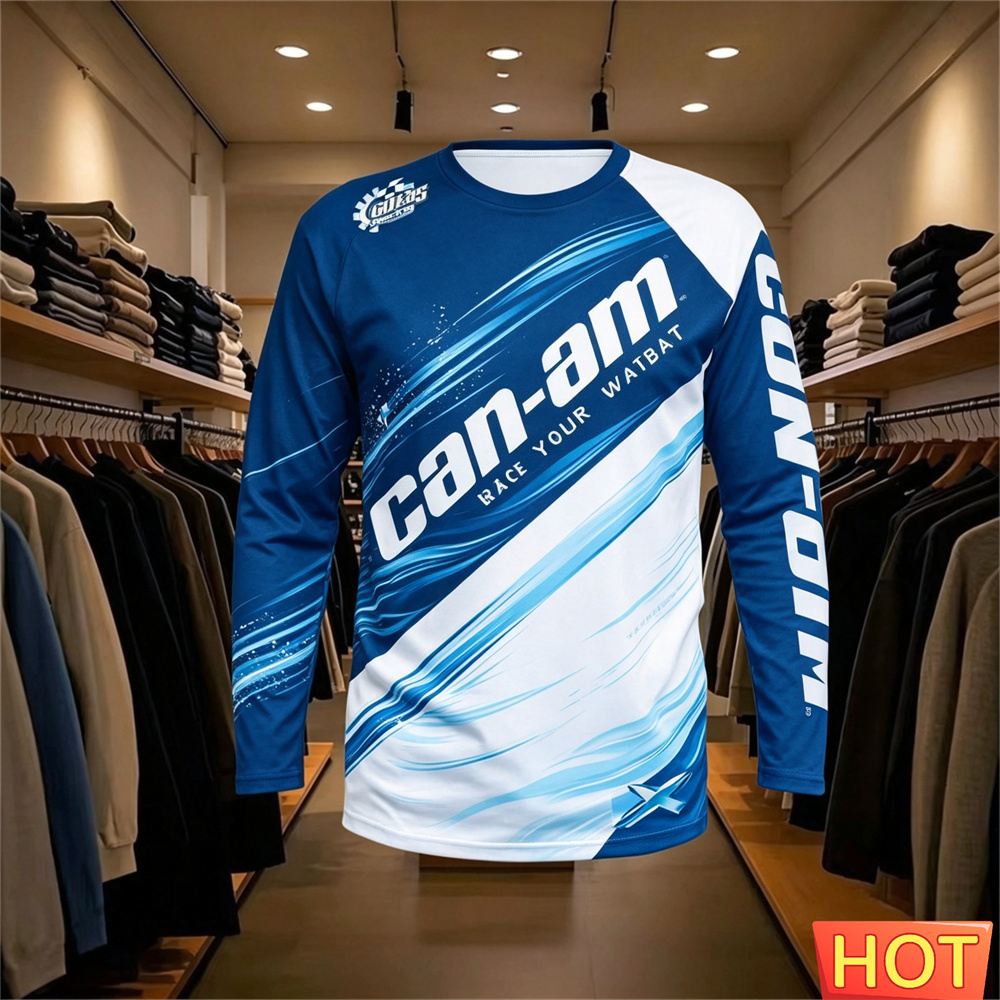 バイクレース用長袖ラウンドネックTシャツ、男女兼用、ファッシ - Mens Fashion Summer のレビューと価格