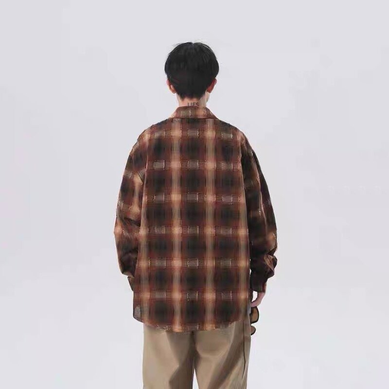 2025年新作 チェック柄シャツ メンズ Y2K風 ヴィンテ - Men'S Fashion Essentials 2025 のレビューと価格