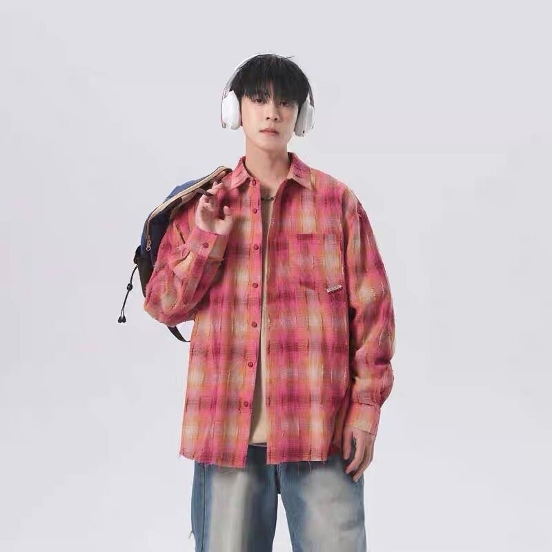 2025年新作 チェック柄シャツ メンズ Y2K風 ヴィンテ - Men'S Fashion Essentials 2025 のレビューと価格