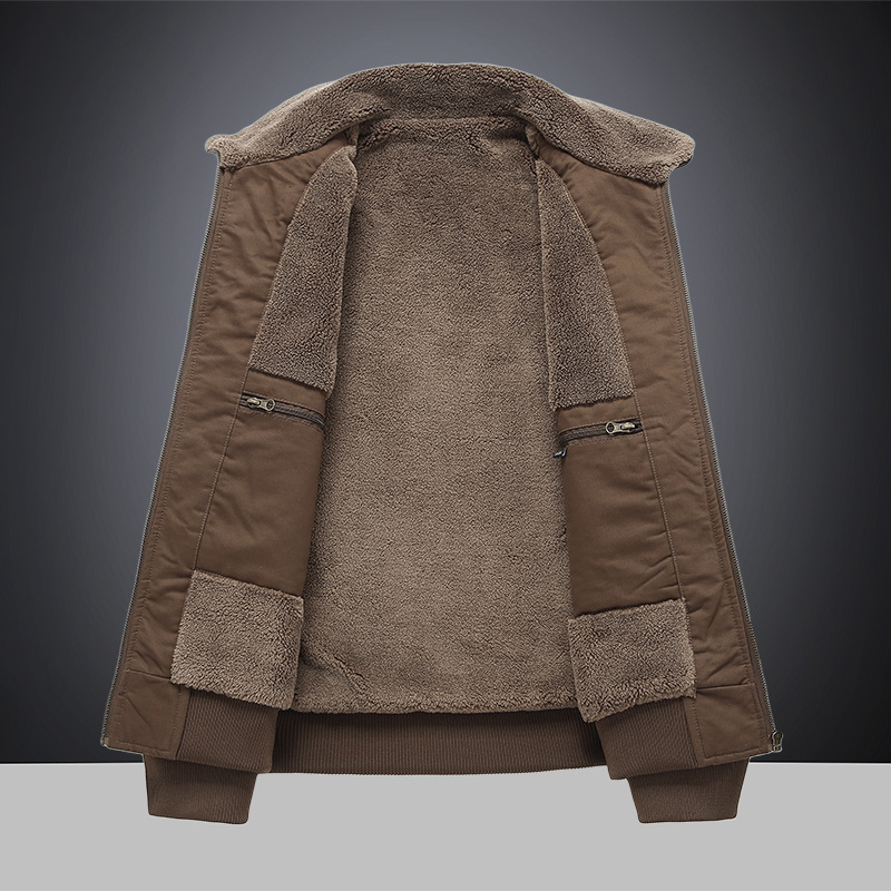 冬用フリース裏地付きシェルパパッド入りジャケット メンズ プ - Sherpa Jacket Fleece のレビューと価格